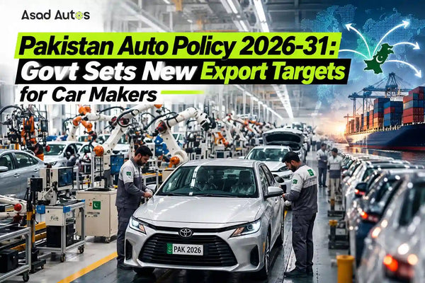 Pakistan Auto Policy 2026-31: Govt Sets New Export Targets for Car Makers