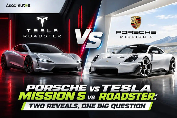 Porsche Mission S vs Tesla Roadster: Two Reveals, One Big Question