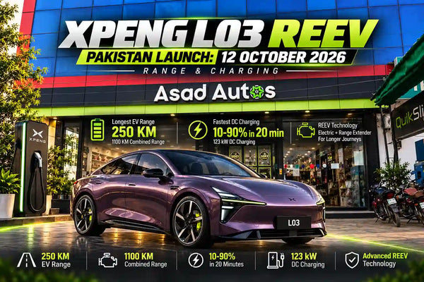 XPeng L03 REEV Pakistan Launch: 12 October 2026 – Range & Charging