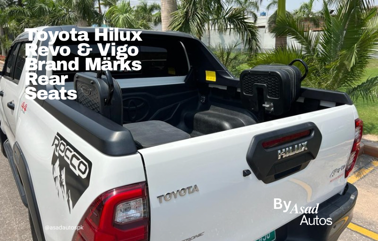 Toyota Hilux Revo & Vigo Brand Märks Rear Trunk Seats