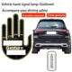 Car Finger Light: Interactive LED Gesture Display Lamp with Remote for Road Rage Signs