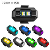 Universal Led Aircraft Strobe Lights Anti Collision Warning Light with USB Charging 7 Colors