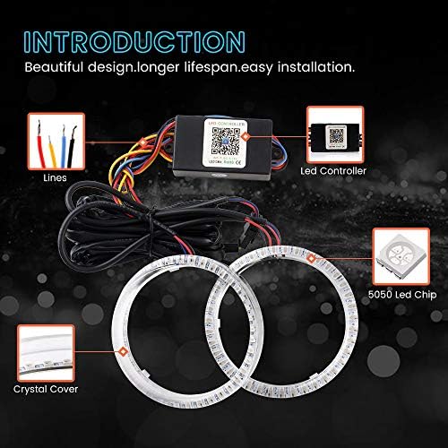 Colorful Angel Lights for Cars: Enhance Your Vehicle's Aura