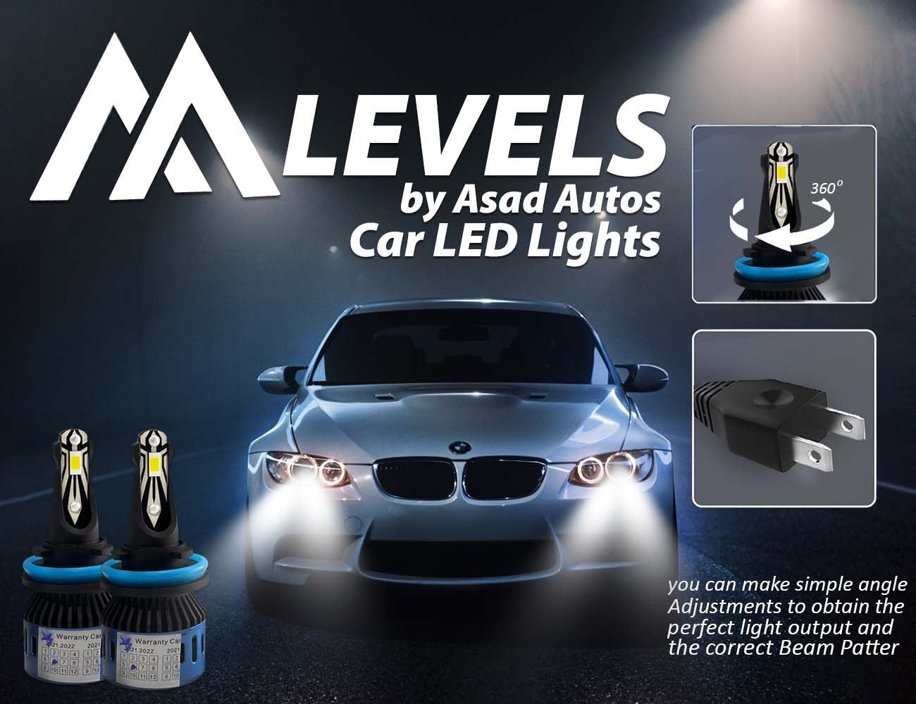 150W Car LED Lights by Asad Autos for enhanced visibility and energy efficiency.