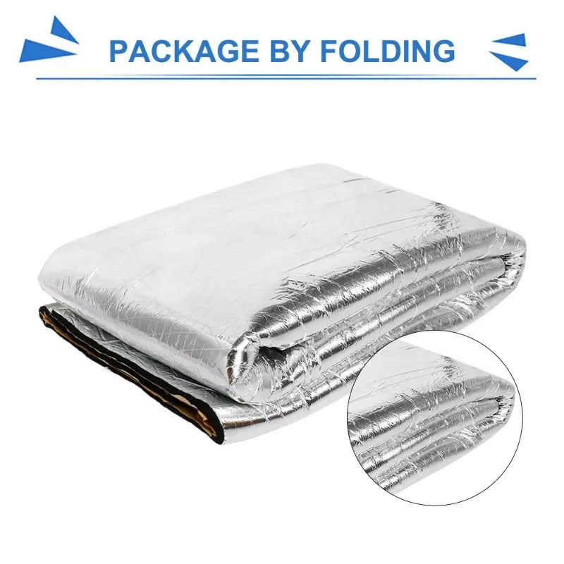 Car Heat Noise Insulation Mat Sound Deadener Heat Insulation Mat Car Sound Mat Proofing Hood Insulation Pad Sound Damping Sheet 54 inch X 39 inch