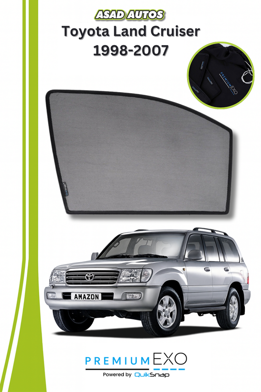 QS Window Sun Shades (Car Pardy) For Toyota Land Cruiser 1998-2007 SUV