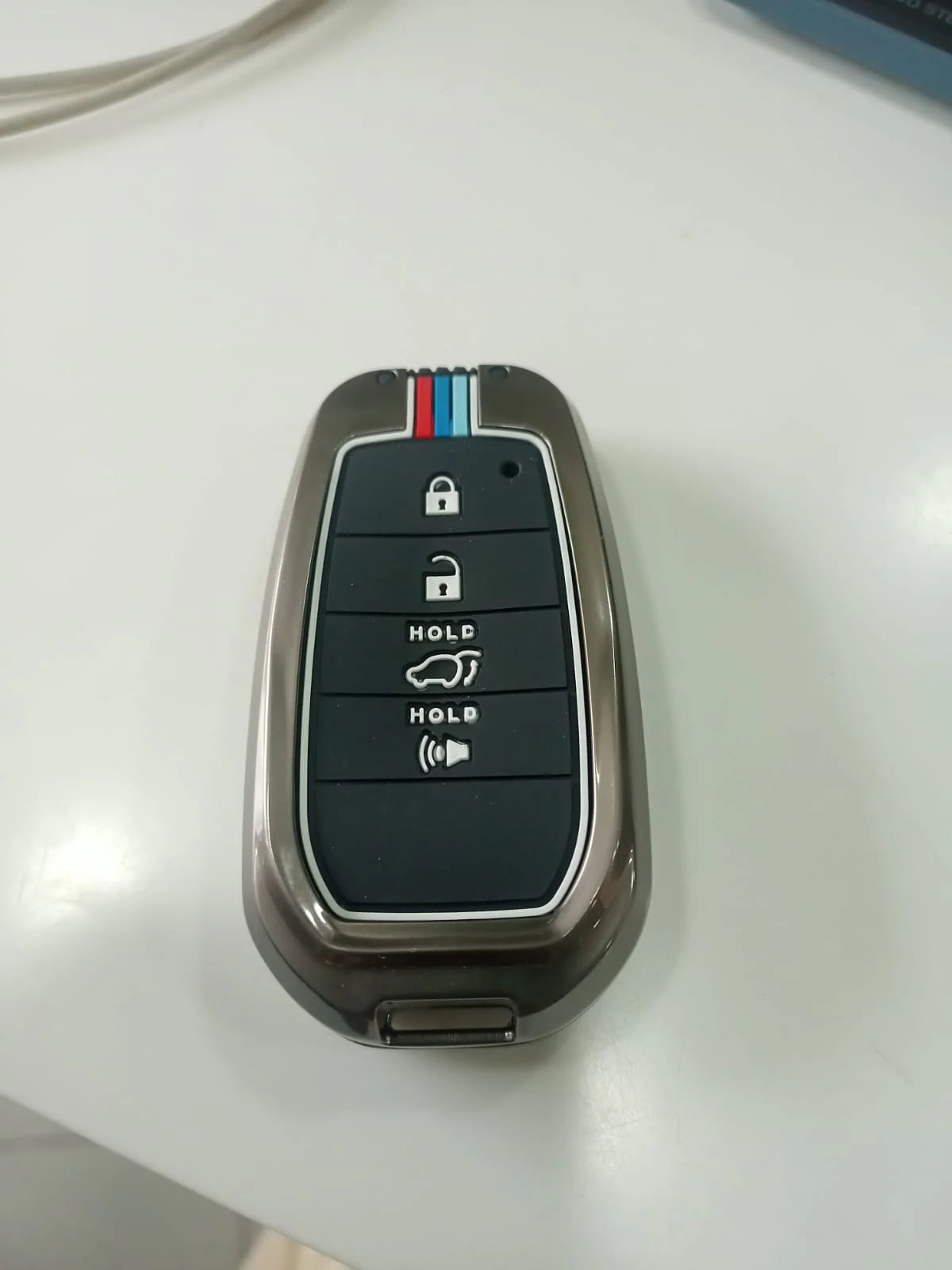 Metal Key Cover For Toyota Fortuner 2015-2025 4 Button