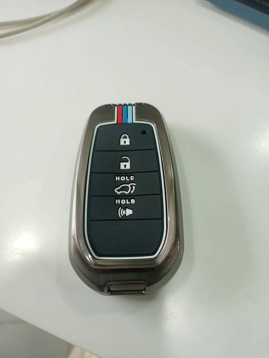 Metal Key Cover For Toyota Fortuner 2015-2025 4 Button