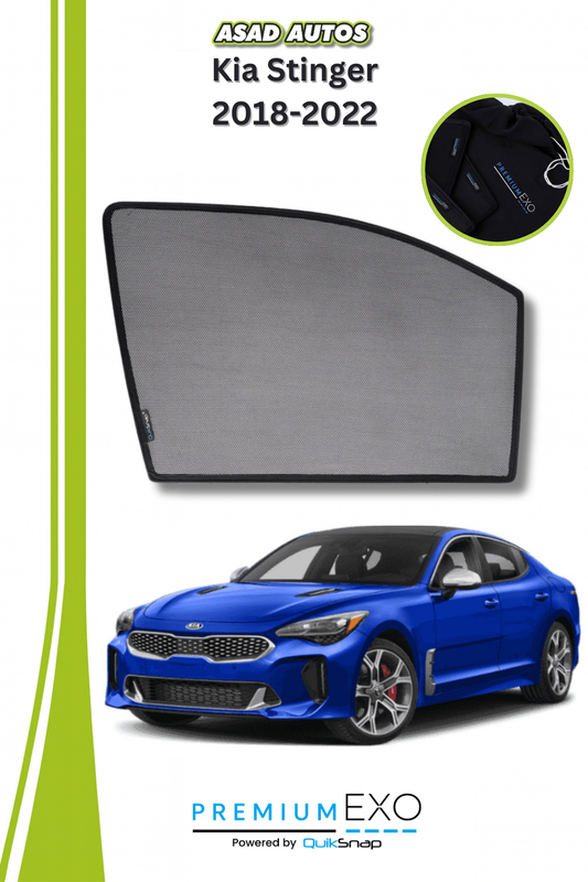 QS Window Sun Shades (Car Pardy) For Kia Stinger 2018-2022 VIP Sedan
