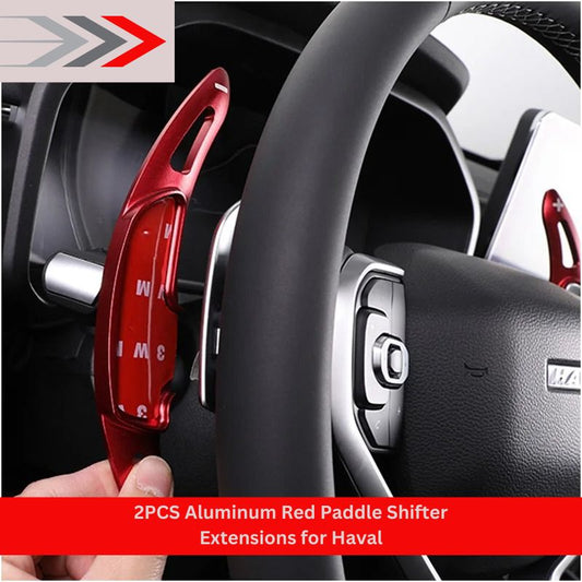 "2PCS Aluminum Red Paddle Shifter Extensions for Haval"