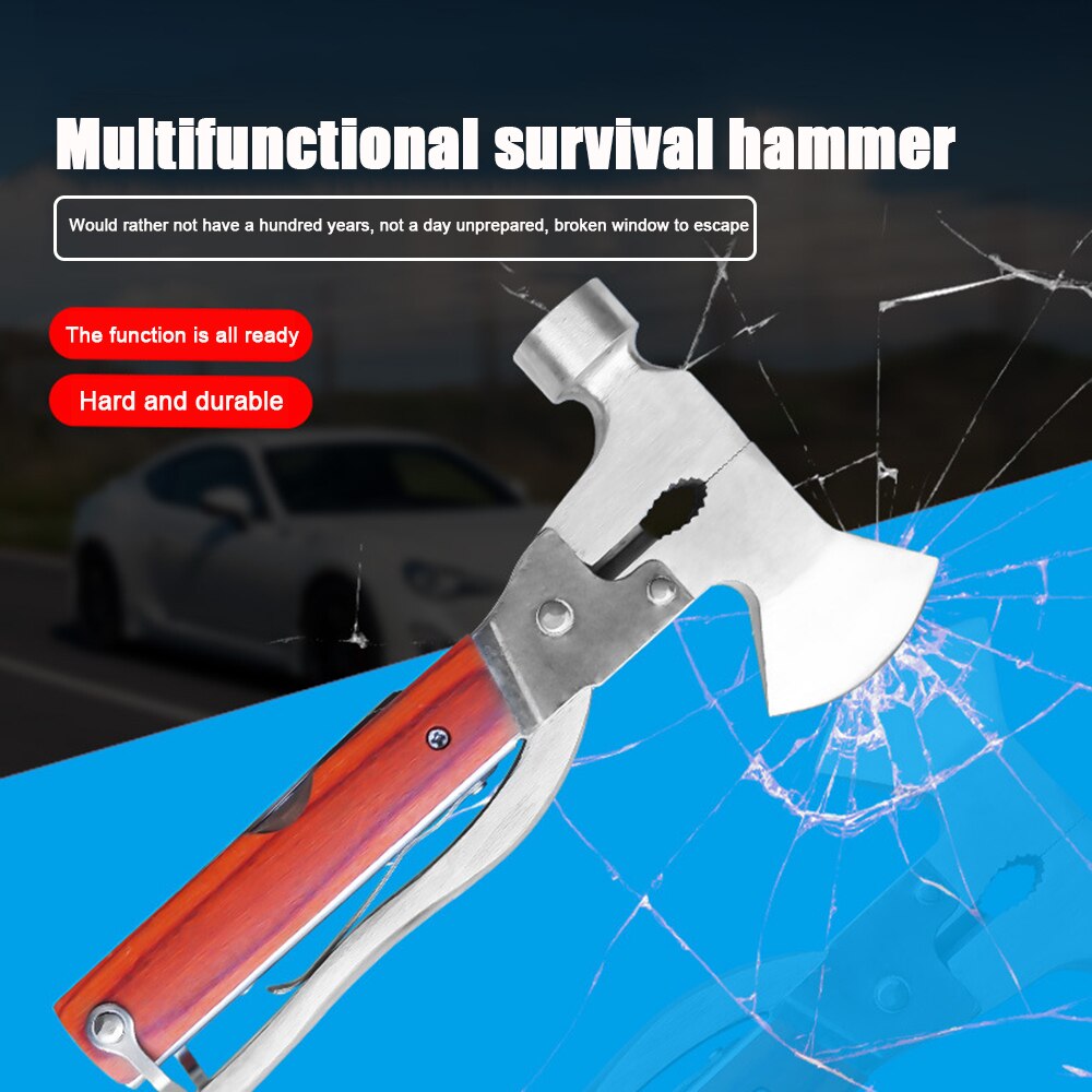Multi-Function Ax Hammer Safety Hand Tool β Compact & Essential Survival Gear