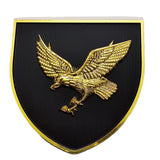 Black Eagle Markhor Metal Emblem with Easy Grill Fitting for Cars