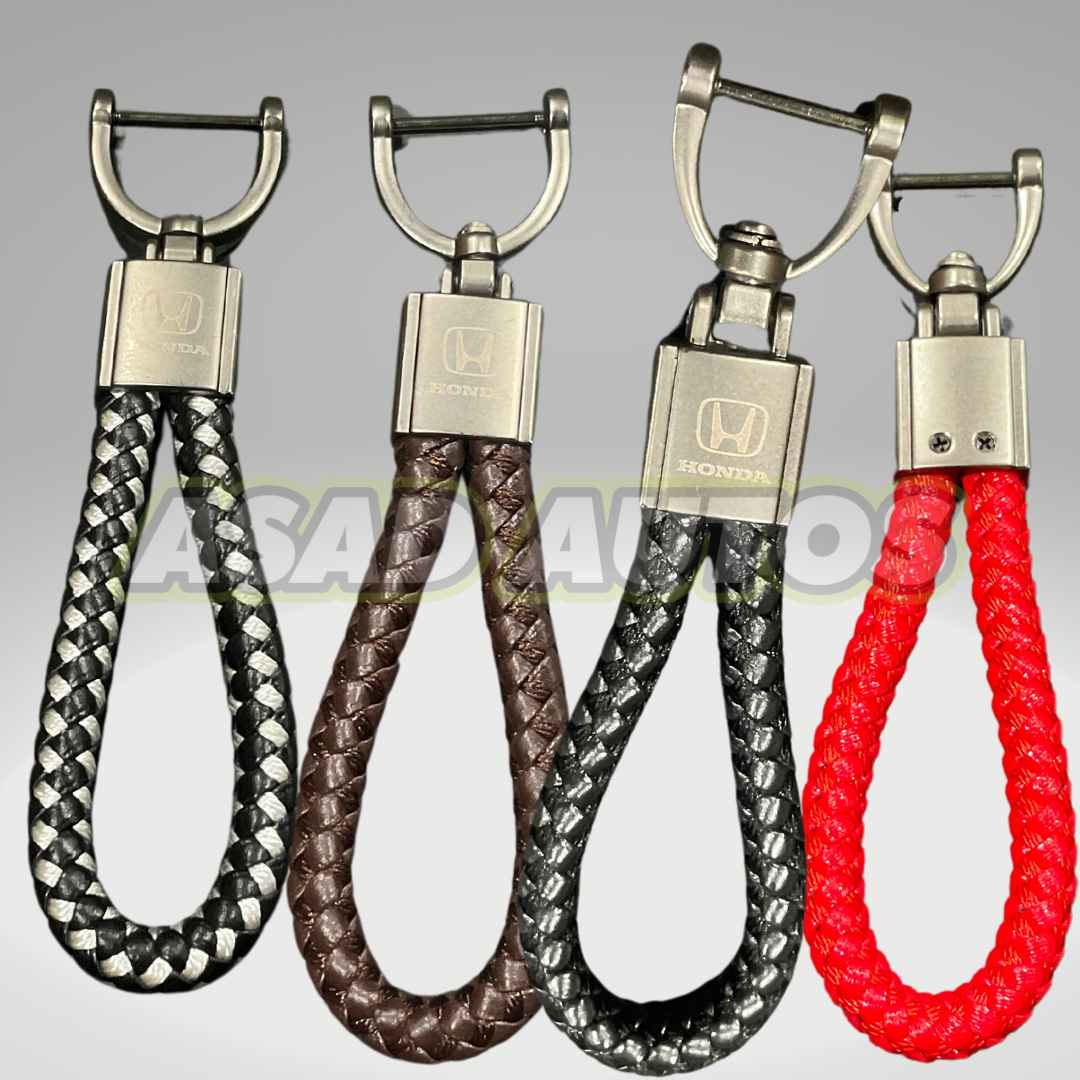 Durable and Stylish Car Key Chains/Rings for Honda - High-Quality Alloy and Microfiber Design
