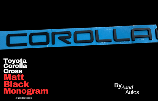 Toyota Corolla Cross Matte Black Bonnet Monogram Letters