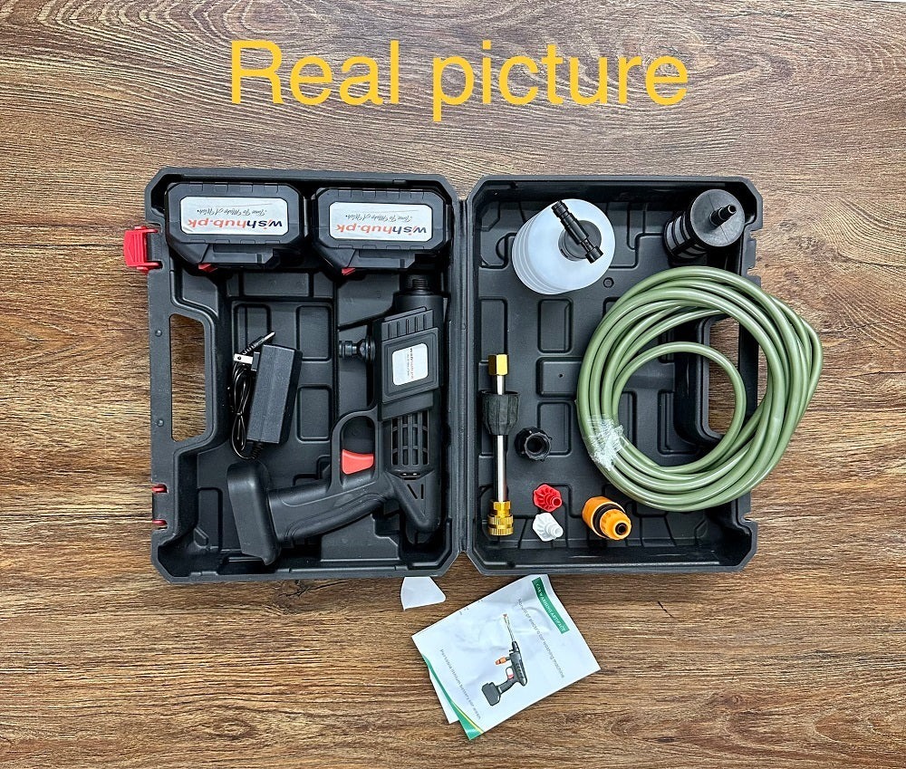 NEW Cordless High Pressure Car Washer – Rechargeable Car Wash Gun & Foam Machine