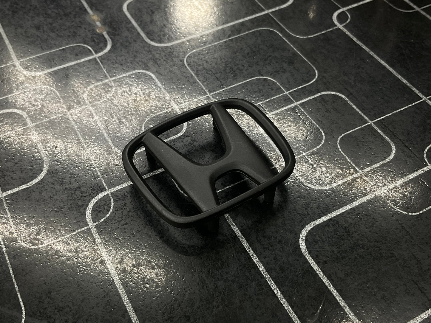 Matte Black H Emblem for Honda Civic Steering