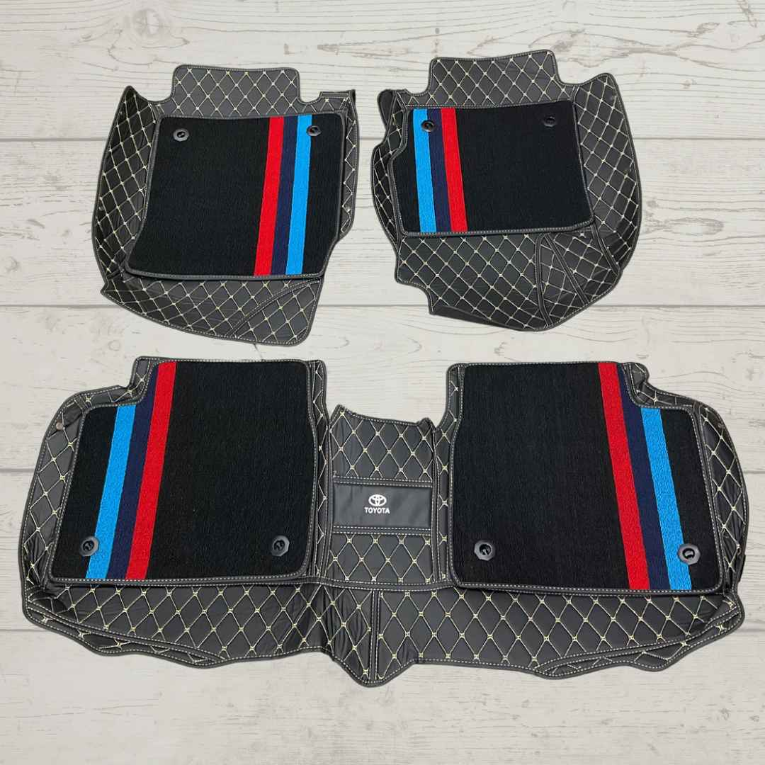 Enhanced Protection: 10D Carpet Floor Mats for Corolla (2015-2018)