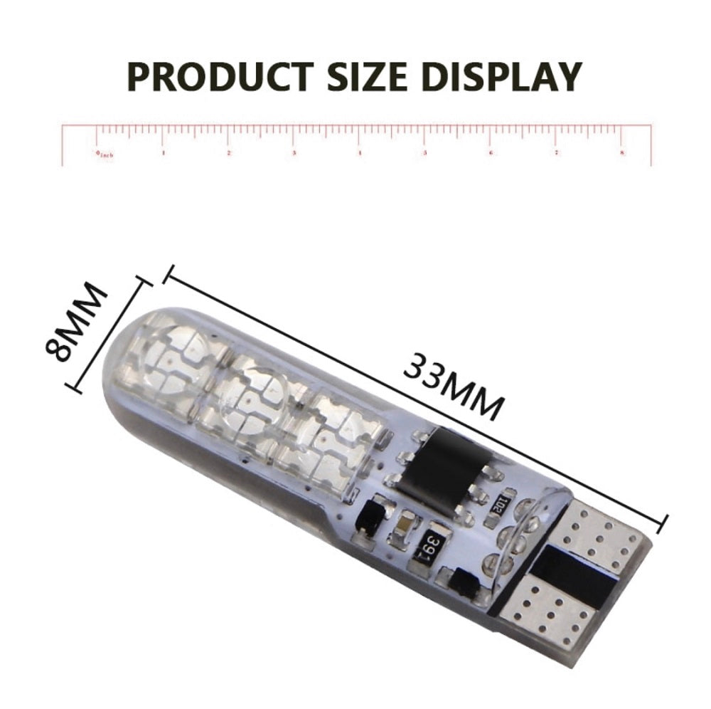 2 Pcs CAR PARKING LIGHT (MULTICOLOR BY REMOTE)RGB T10 W5W Led Car Clearance Lights SMD RGB