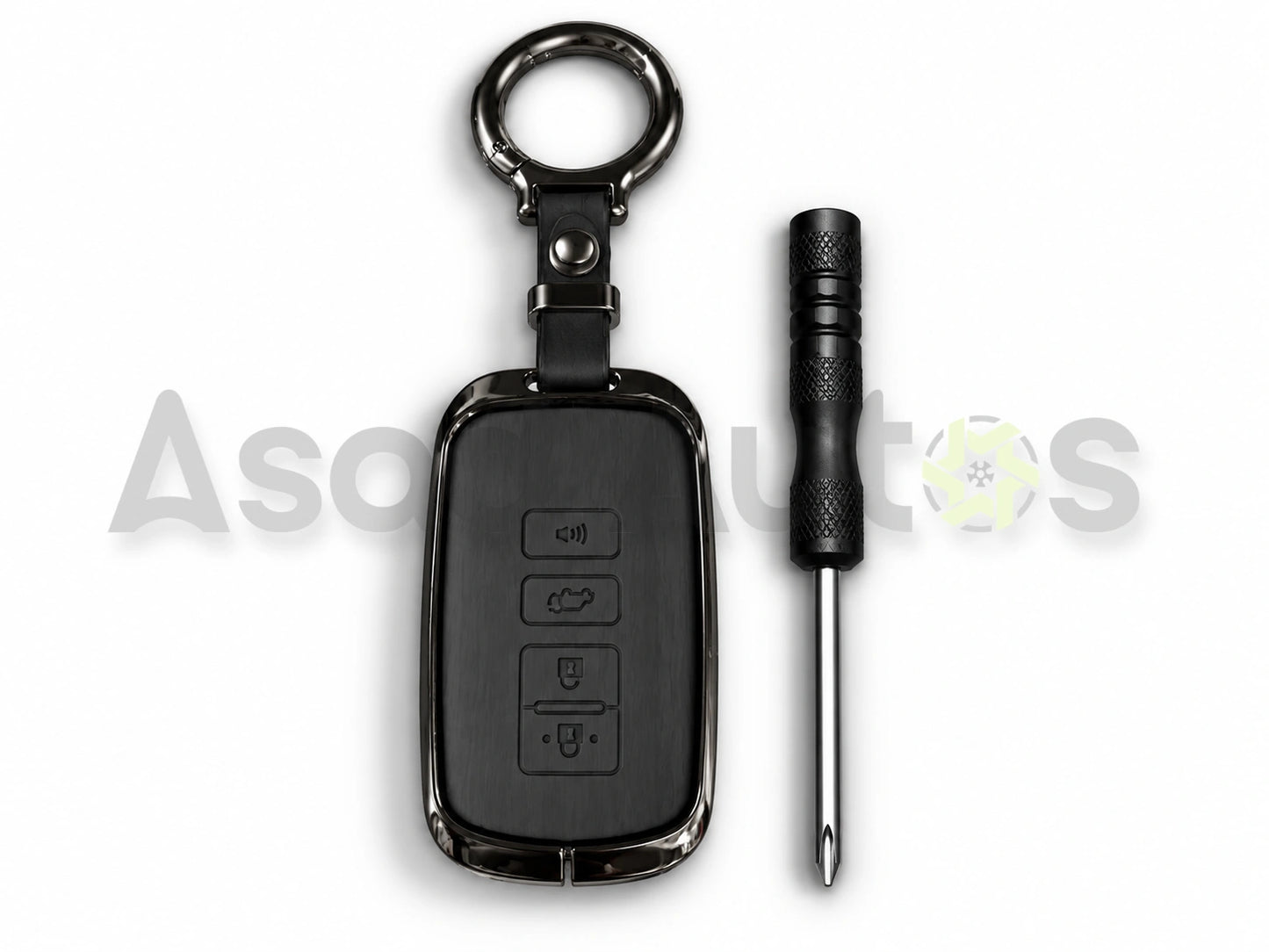 5D Zinc Leather Key Cover for Toyota Corolla 2014-2026