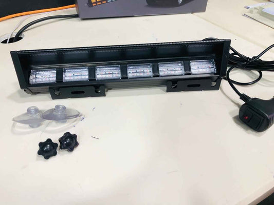 6 LED Red and Blue Police Flash Light for Dashboard