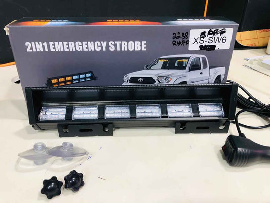 6 LED Red and Blue Police Flash Light for Dashboard