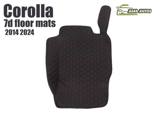 7D Floor Mats for Toyota Corolla (2014-2024) – Premium Interior Protection and Style