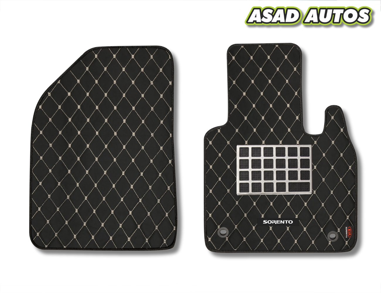 KIA Sorento 7D Luxury Floor Mats (2021–Present) – Custom Fit, Waterproof & Anti-Slip