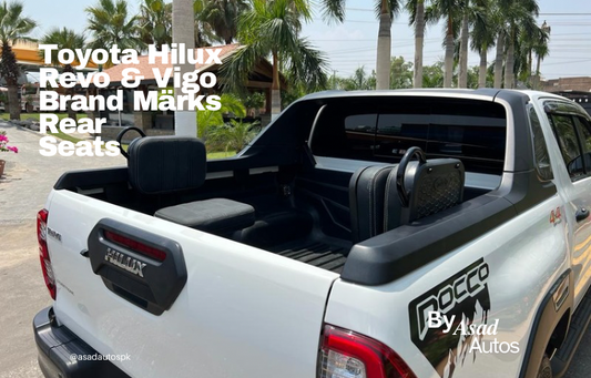 Toyota Hilux Revo & Vigo Brand Märks Rear Trunk Seats