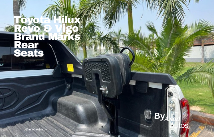 Toyota Hilux Revo & Vigo Brand Märks Rear Trunk Seats