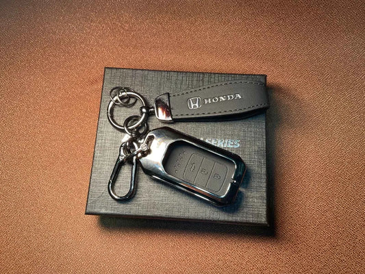 AAA Platinum Series Leather Metal Key Cover for Honda Civic 2016–2021