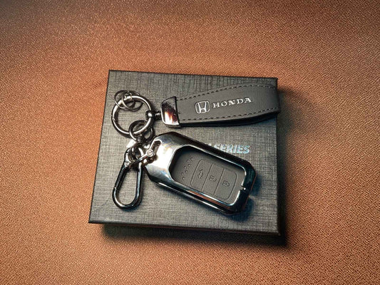 AAA Platinum Series Leather Metal Key Cover for Honda Civic 2016–2021