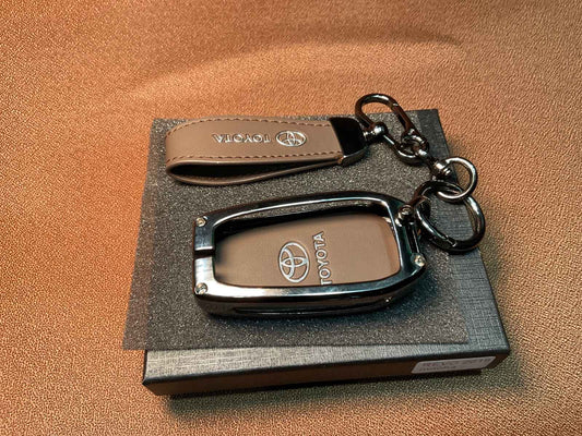 AAA Platinum Series Leather Metal Key Cover for Toyota Revo 2015–2026