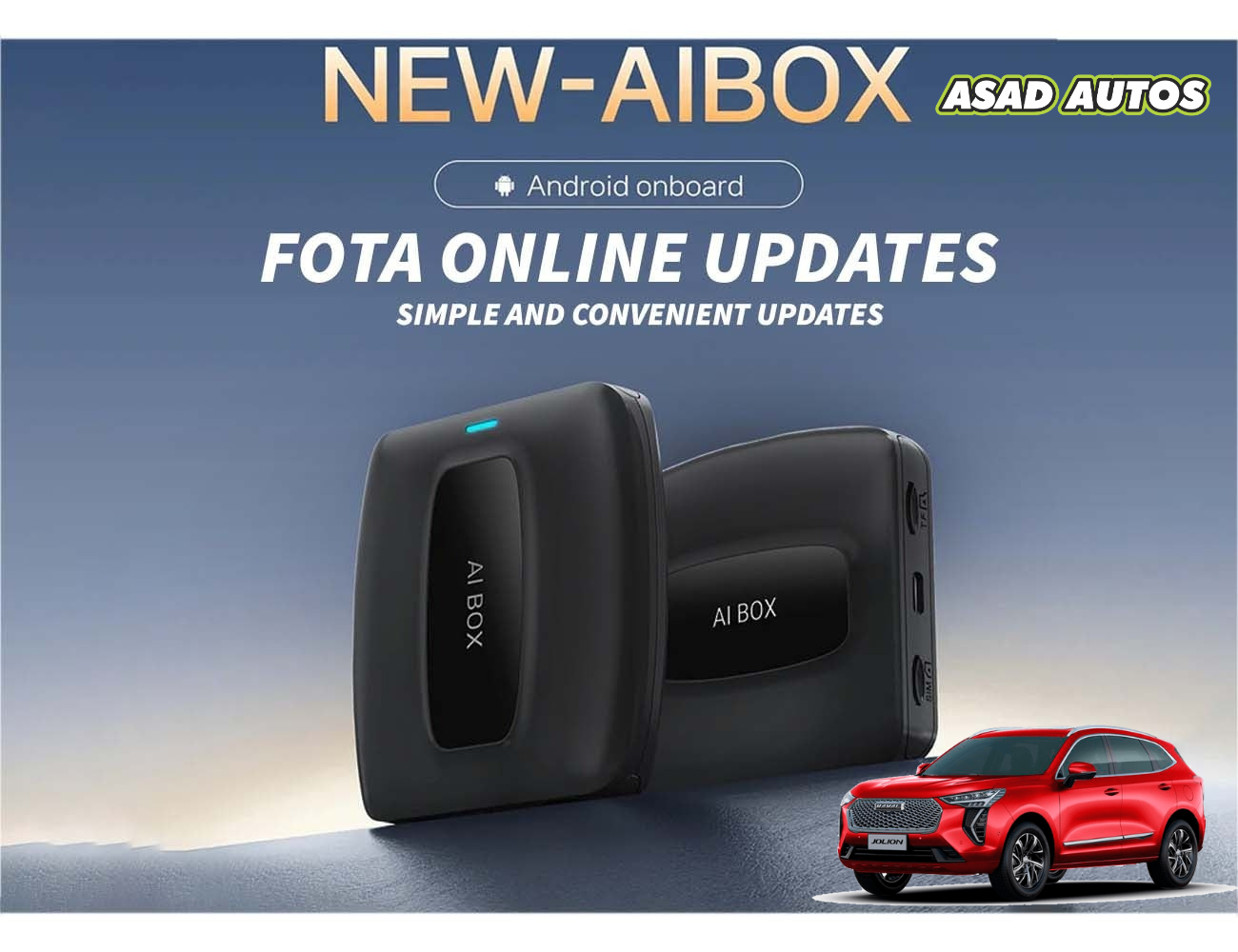 AI Box Wired CarPlay Android Auto Adapter For Haval Jolion 2022-2025 – Smart AI Box with Netflix, YouTube & CarPlay