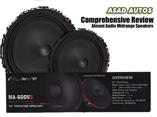 Almani MA-600V3 Mid Range Speaker – Premium 260W RMS, 450W Peak Power Audio