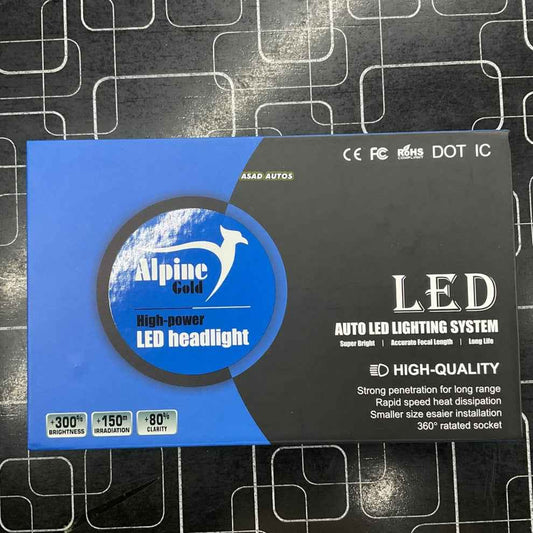 Alpine Gold LED Lights for Toyota Hilux Vigo – High Brightness & Stylish Yellow Beam