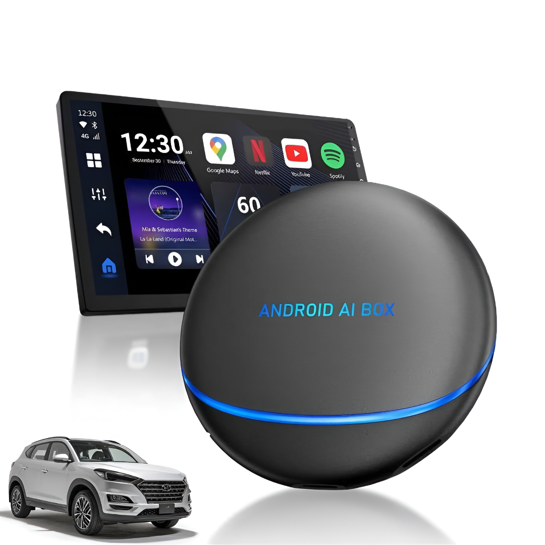 Android AI Box – Wired Android Auto & CarPlay Multimedia Adapter For Hyundai Tucson 2015-2024