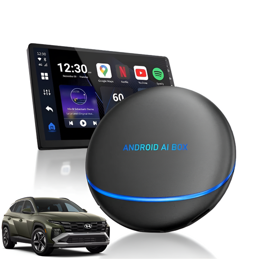 Android AI Box – Wired Android Auto & CarPlay Multimedia Adapter For Hyundai Tucson HEV (2025)
