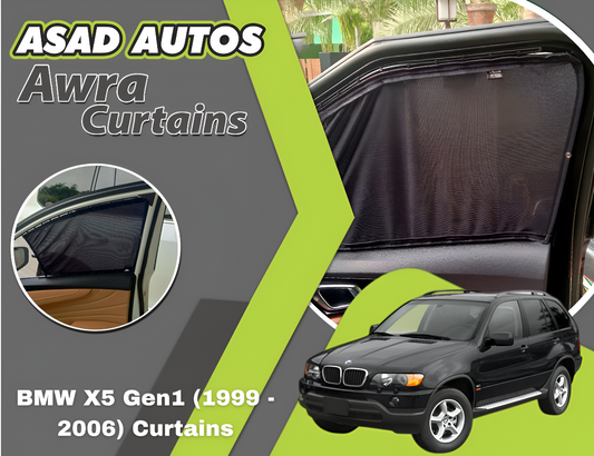 Awra Curtains BMW X5 Gen1 (1999–2006) – Premium Car Curtains for Privacy & Sun Protection