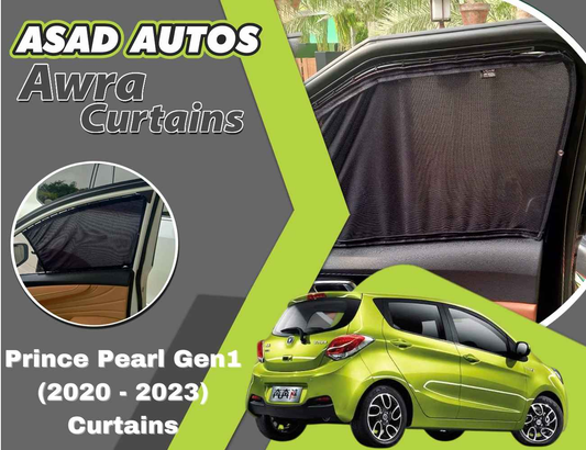 Awra Curtains For Prince Pearl Gen1 (2020 - 2023) — Car Window Shades & Railing Curtains