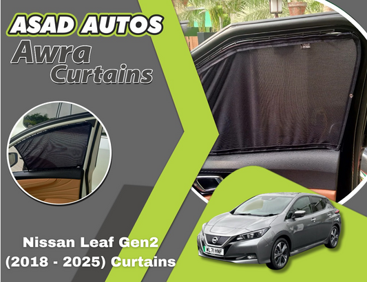 Awra Curtains for Nissan Leaf Gen2 (2018–2025) – Premium Sunshade Privacy Set