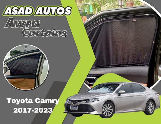 "Awra Curtains for Toyota Camry (2017-2023) – Custom Fit Premium Privacy Shades with Sun Protection and UV Protection"