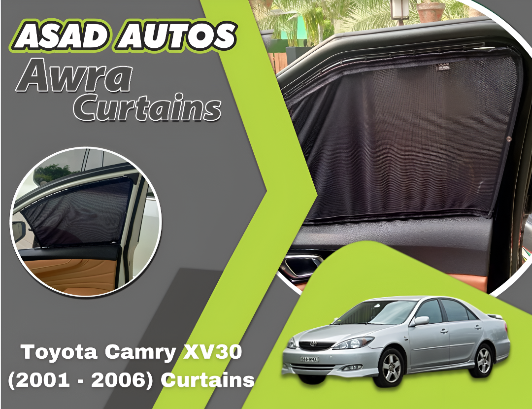 Awra Curtains for Toyota Camry XV30 (2001 - 2006) – Premium Sunshade Privacy Car Curtains