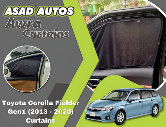 Awra Curtains for Toyota Corolla Fielder Gen1 (2013–2020) – Custom Fit, UV Protection & Privacy