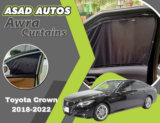"Awra Curtains for Toyota Crown (2018-2022) – Premium Custom Fit Privacy Shades with Sun Protection and UV Block"