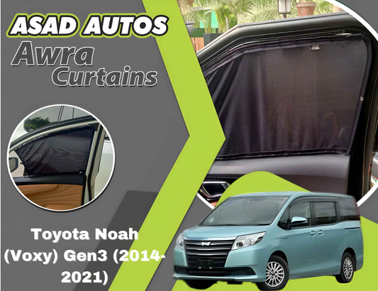 Awra Curtains for Toyota Noah (Voxy) Gen3 (2014-2021) | Sunshade & Privacy
