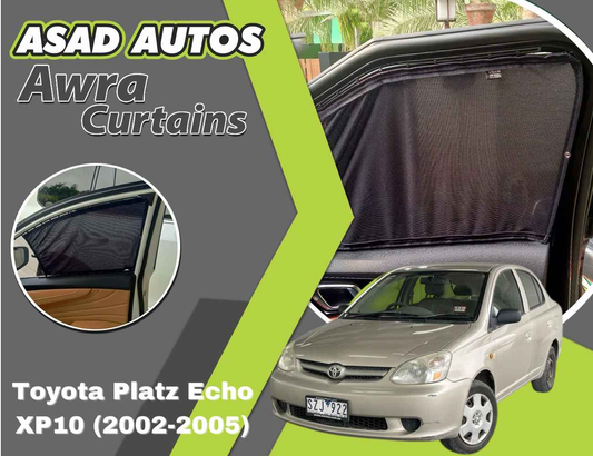Awra Curtains for Toyota Platz Echo XP10 (2002-2005) | Sunshade & Privacy