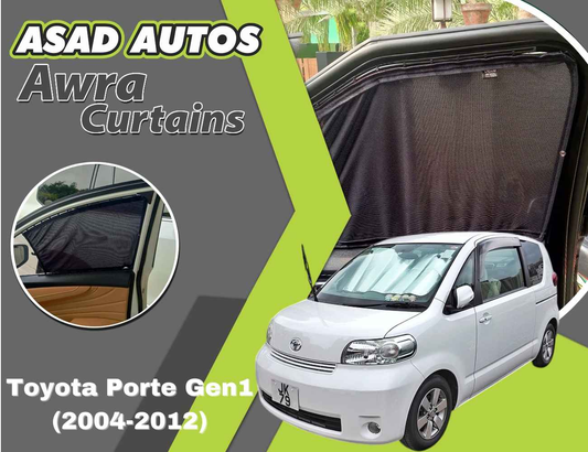 Awra Curtains for Toyota Porte Gen1 (2004-2012) | Sunshade & Privacy