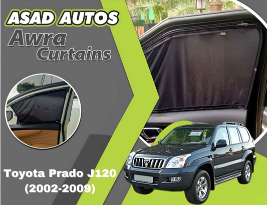 Awra Curtains for Toyota Prado J120 (2002-2009) | Sunshade & Privacy