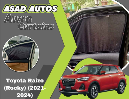 Awra Curtains for Toyota Raize (Rocky) (2021-2024) | Sunshade & Privacy