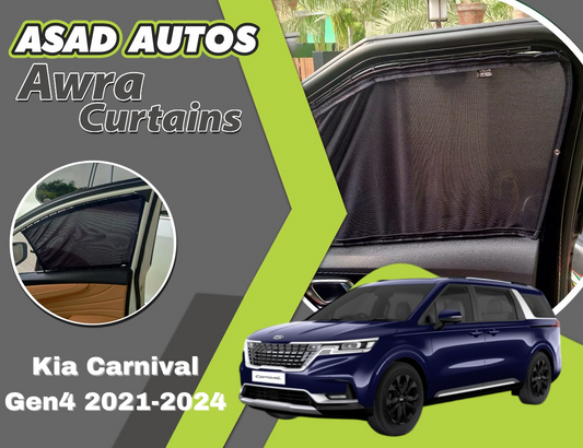 "Awra Custom-Fit Window Curtains for Kia Carnival Gen4 (2021-2024)"